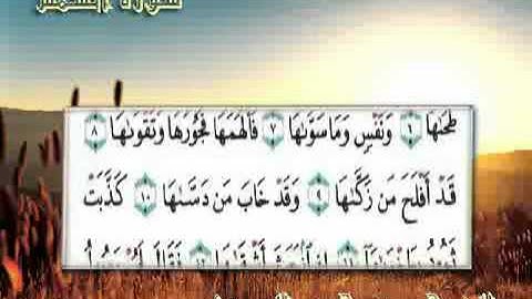 سورة الشمس - تلاوة للشيخ محمد العريفي