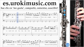 Como Tocar Oboe Pink - Just Give Me A Reason Parte#2 Clases Notas Musicales Tutorial Tablatura