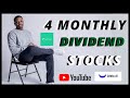 2020 - 4 MONTHLY DIVIDEND STOCKS ON ROBINHOOD