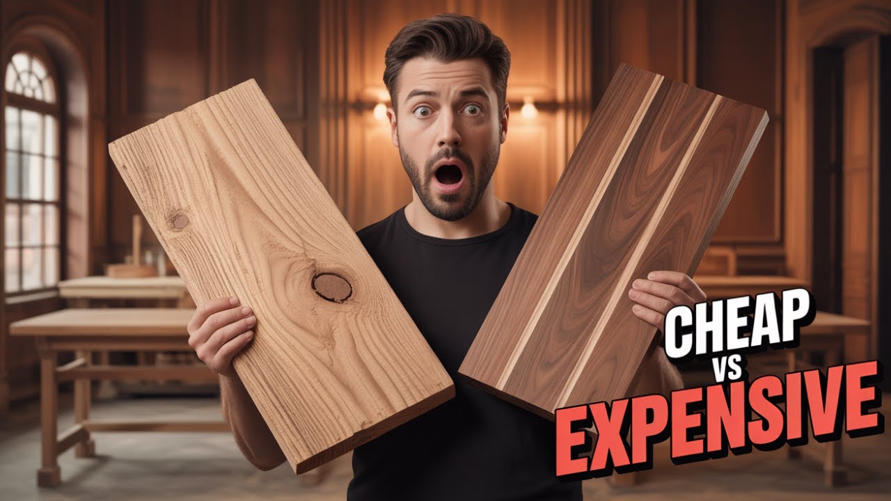 Я сделал ТОТ ЖЕ САМЫЙ стол, используя ДЕШЕВУЮ, а не ДОРОГУЮ древесину — результат оказался неожид...