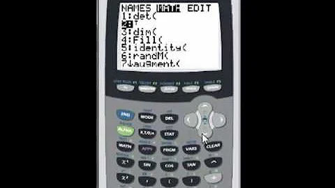 Using a TI84 to put a matrix in reduced row echelon form.