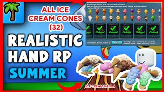 ROBLOX || Realistic Hand RP ✋🤏 No VR - All Summer Event Ice Cream Cones (32) screenshot 4