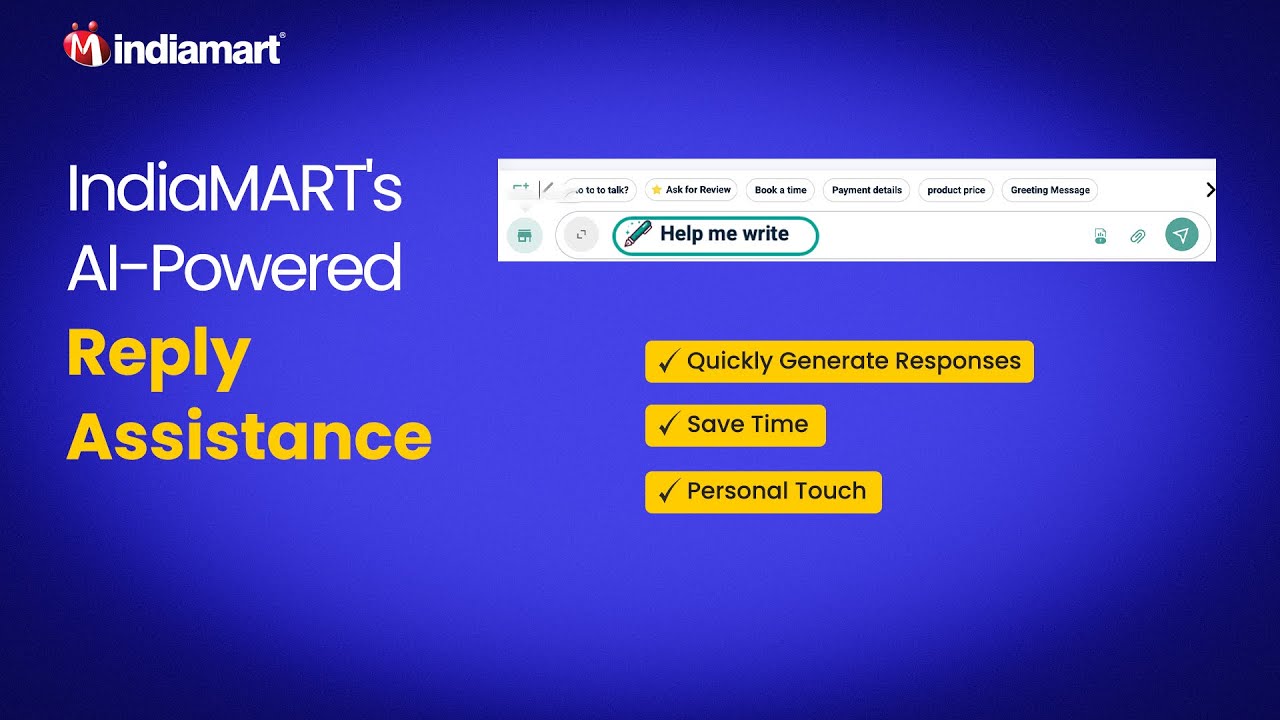 IndiaMART's AI-Powered Reply Assistance