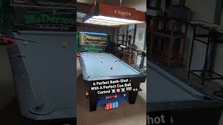 A Perfect Bank-Shot With A Perfect Cue Ball Control ☠️🎯☠️#8ballpool #9ball #onepocket #billiards