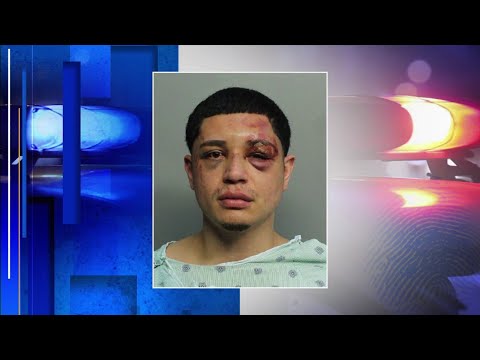 Man arrested after Lamborghini runs over security worker outside bar