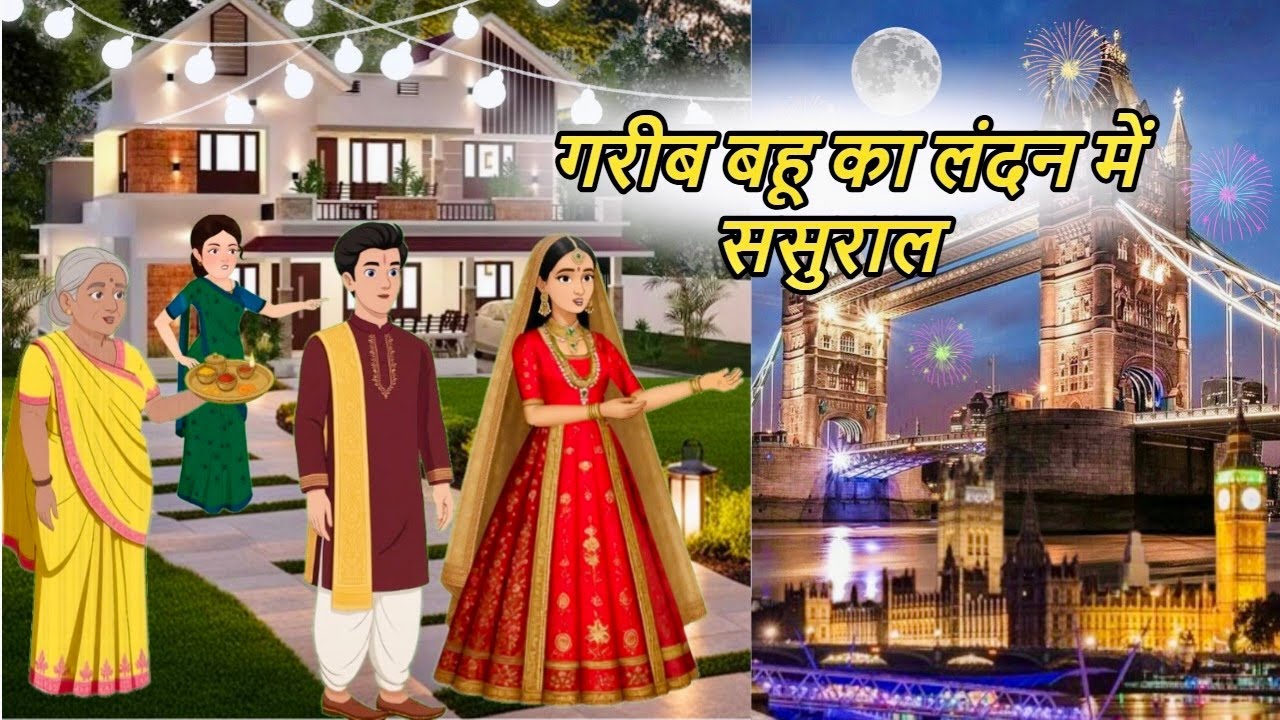 गरीब बहू का London में ससुराल || Bedtime Stories || In-laws in London || Rich and Poor Daughter