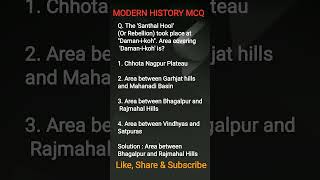Modern History MCQ || Most Important Question || shortvideo short status upsc viral