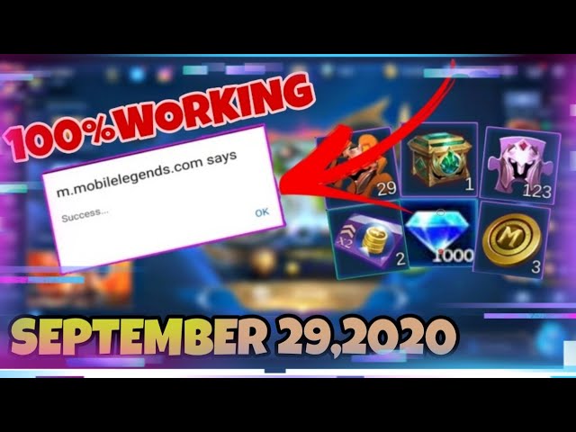 Mobile Legends New Codes September 29 2020 Redeem Now Youtube - unipin robux how do u get robux back