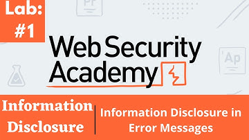 Information Disclosure in Error Messages | Web Security Academy (Audio)