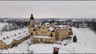 Несвижский замок в снегу