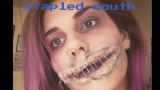 Special Effects Halloween Makeup: Stapled/Stitched Mouth