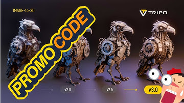 Tripo AI promo code /tripo 3d / Tripo 3.0 /tripo 3d tutorial/ tripo 3d model / tripo 3d segmentation