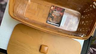 Longaberger Classic Vanity Basket Set With Lid From 2000