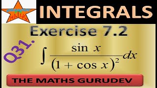Question 31 Exercise 7.2, Class 12, Integrals, NCERT solutions by THE MATHS GURUDEV,