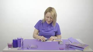 Smolia-Violet | 10X Magnifying Glass with LEDs/UV Lights and Scale