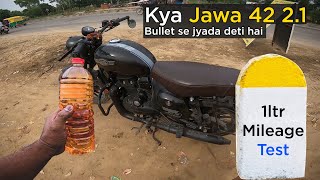 Most Awaited!! Jawa 42 (2.1) - 1 Ltr Mileage Test | Hindi | GS Rider