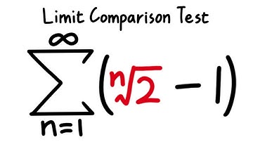 Series of 2^(1/n)-1 with limit comparison test, calculus 2 tutorial