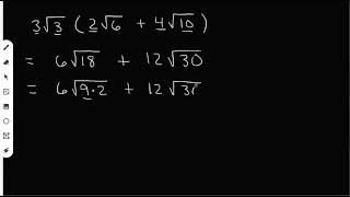 Multiplying Radical Expressions: Distributive Property | Example 3 | Algebra 2