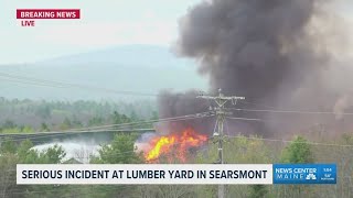 BREAKING: Live coverage following explosion at lumber mill in Searsmont