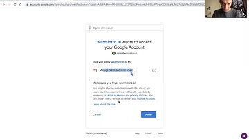 Warmintro/Google Oauth - App Demonstration Video