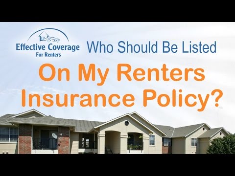 Who Should Be Listed On Renters Insurance? - YouTube