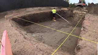 Pool Excavation timelapse   Kubota + Steelwrist