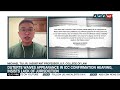 Tiu: Duterte has no choice but to challenge case even if he doesn’t recognize ICC jurisdiction | ANC