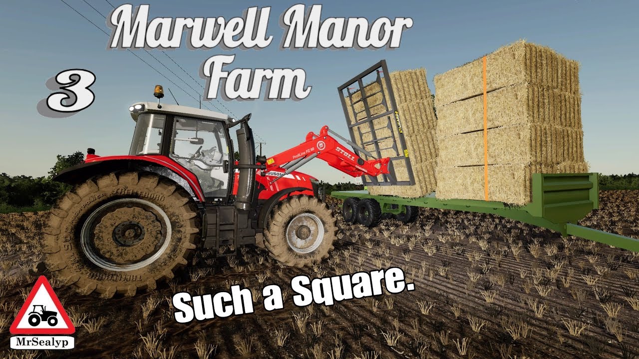 Marwell Manor Farm, 3, PS4, Farming Simulator 19, Such a Square! Let's Play/Role Play.