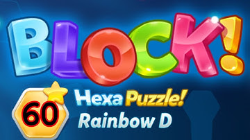BLOCK! Hexa Puzzle! Rainbow D Level 60 (Premium) - Lösung Solution Walkthrough