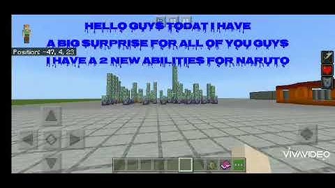 Naruto New abilities Minecraft Pe|Commandblocks|