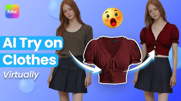 AI Try on Clothes Virtually with One Click | Fotor AI Clothes Changer Tutorial