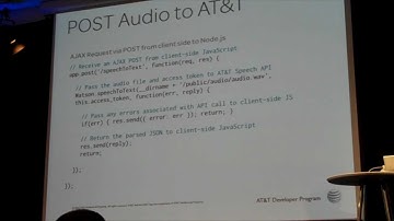 Getting Started with the AT&T Speech API - Micheal Owens