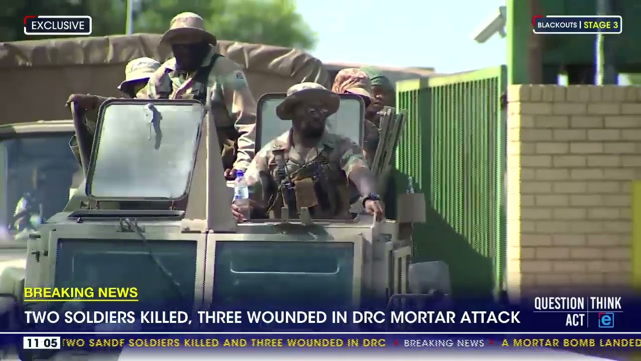 ⁣SANDF soldiers killed in DRC