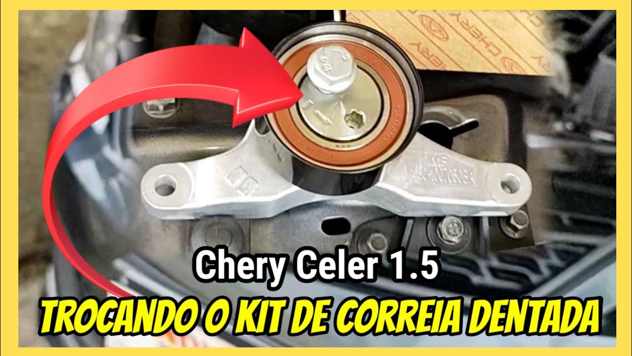 Trocando o kit de correia dentada do Chery Celer 1.5 16V - Passo a Passo