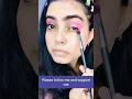 green pink eye makeup 💚🩷 party wear makeup only 5 minutes me Maine Kiya hai aap bhi kar sakte ho#fyp