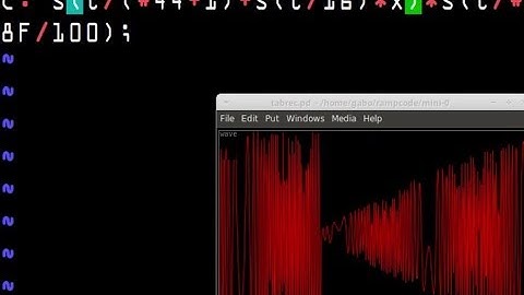 Real-time waveshaping (rampcode with osc monitor)