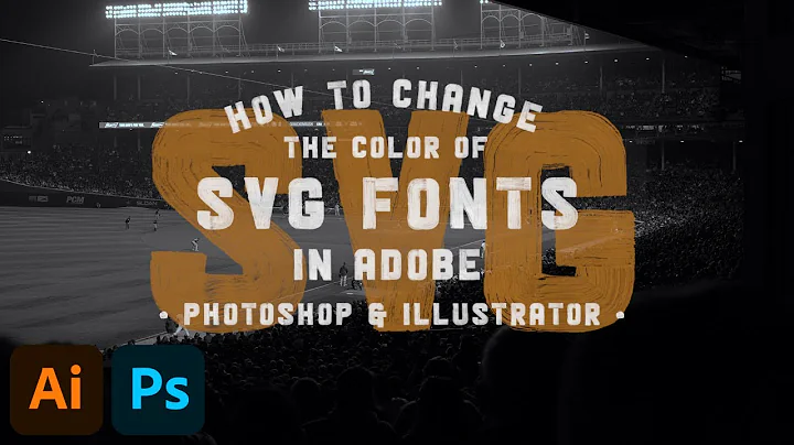 How to Change the Color of SVG Fonts in Adobe Photoshop & Illustrator