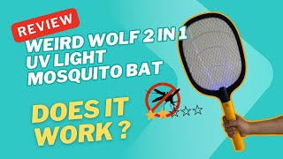 Mosquito Racket Review – Honest Test of Weird Wolf UV Light Mosquito bat