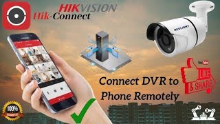 HOW TO CONNECT DVR/NVR TO SMART PHONE REMOTELY | HIK-CONNECT | HIK VISION | EASY WAY screenshot 4