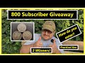 800 Subscribers Giveaway - ENTRIES CLOSED - 3 Winners! - SILVER! Practical Ken #GAW #metaldetecting