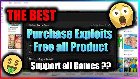 ROBLOX Purchase Exploits GUI, Free all Gamepass and Product