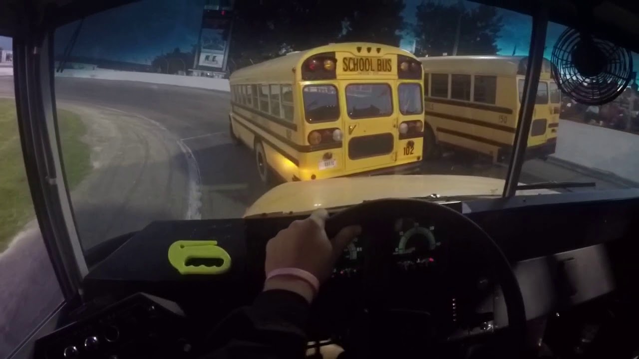 Anderson speedway school bus figure 8 wreck