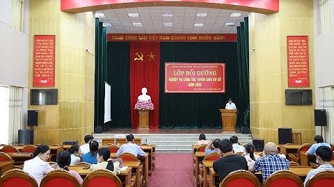 VIDEO: Ban Tuyên giáo Huyện ủy tổ chức bồi dưỡng nghiệp vụ công tác Tuyên giáo cơ sở năm 2023.