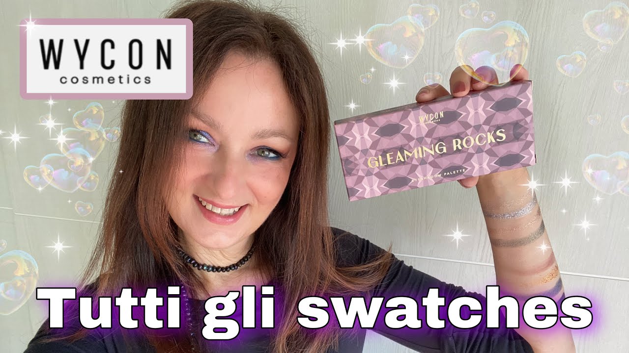 NOVITÀ WYCON ✨ GLEAMING ROCKS eyeshadow palette ✨ SWATCHES | One B Queen