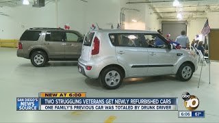 2 local veterans receive newly refurbished cars as part of 'Keys To Progress' program