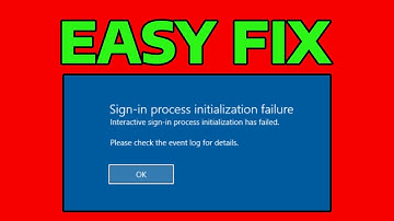 How To Fix Sign In Process Initialization Failure in Windows 11