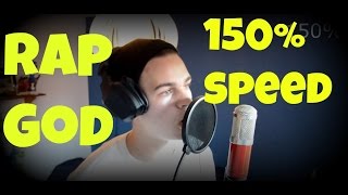 "Rap God" Fast Rap - Trying 150% Speed "cover" chords