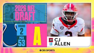 Colts select CJ Allen in Second Round | 2026 NFL Draft Grades & Reaction Net Worth