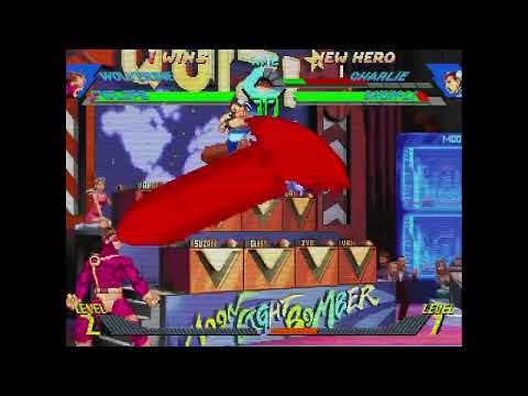 X-Men vs. Street Fighter - Wolverine, Cyclops vs. Charlie, Chun-Li