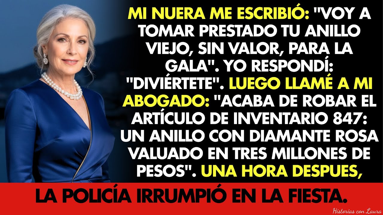 Mi nuera “tomó prestado” mi anillo “sin valor”… sin saber que valía tres millones de pesos.